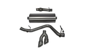 Chevrolet Silverado 1500 Performance Exhaust - Single Side - CORSA Performance - Cat Back, Single Side Exit, Twin 4.0in. Polished Pro-Series Tips - Polished - `14-`19